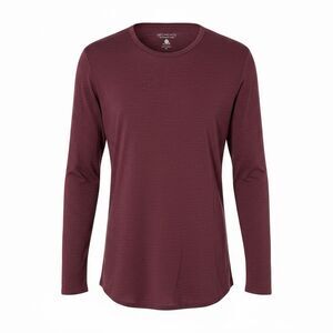 Segments Top Womens Maroon Merino Wool Long Sleeve Baselayer XL Outdoor Hike